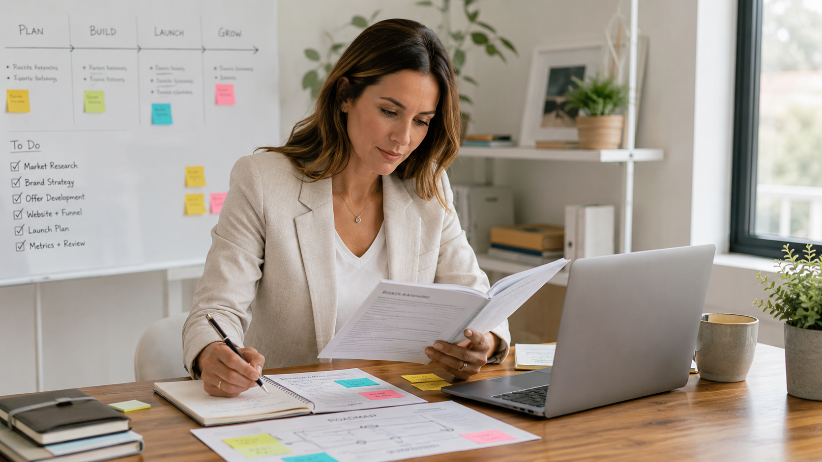 Entrepreneur Planning at Work
